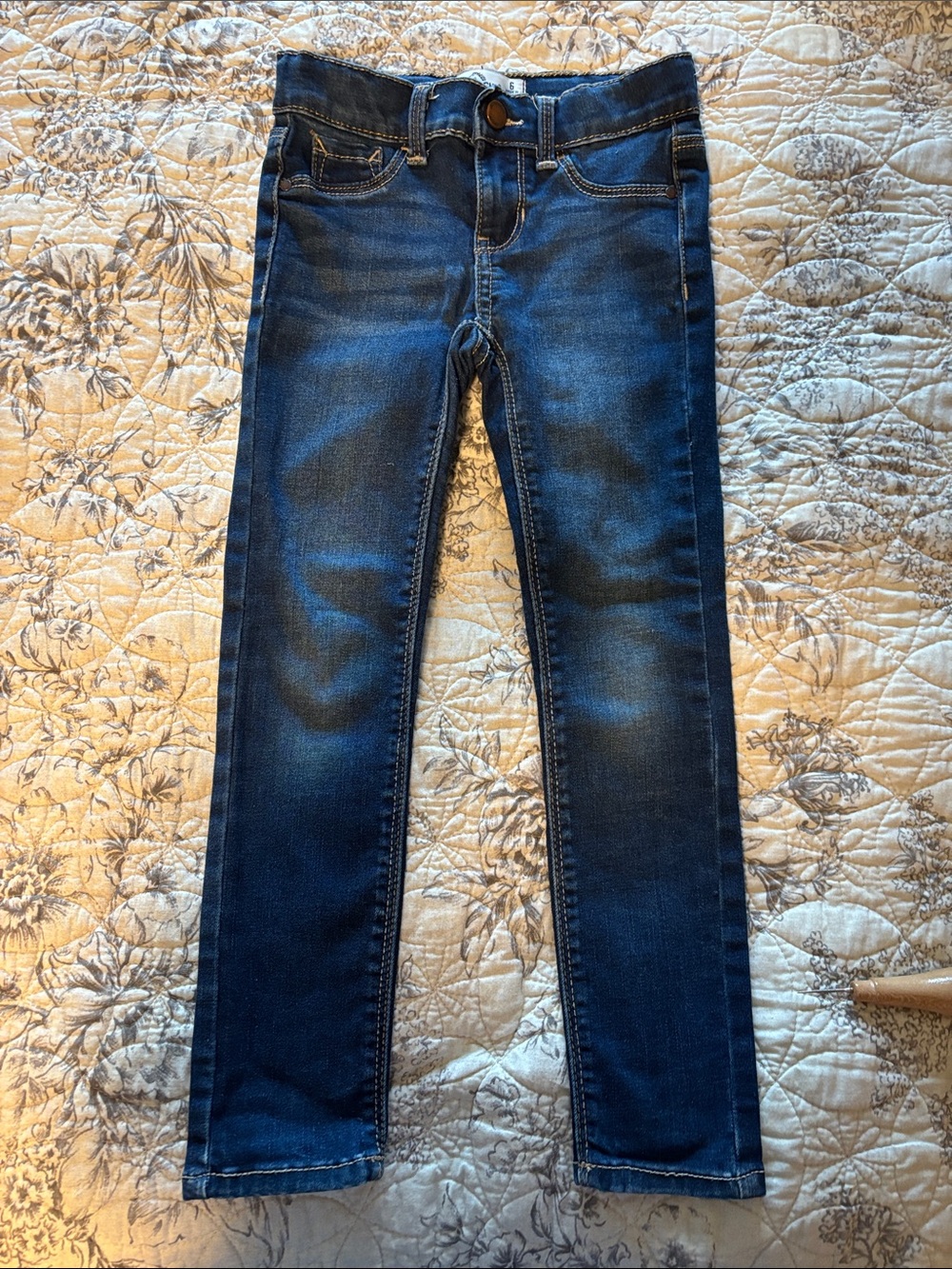 Jordache Girls Dark Blue Skinny Jeans